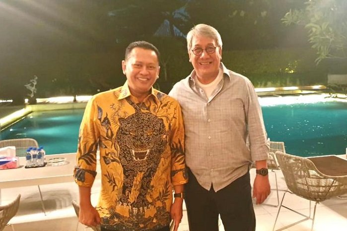 Ketua MPR RI Bambang Soesatyo silaturahmi dengan Ricardo Gelael. /Tim Bamsoet.