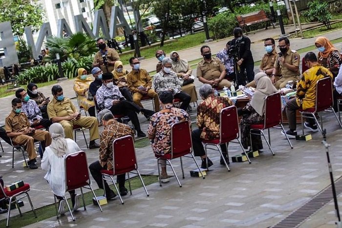 Acara kunjungan spesifik Bidang Pendidikan Komisi X DPR RI di Taman Ekspresi Sempur. /Instagram.com/@pemkotbogor.