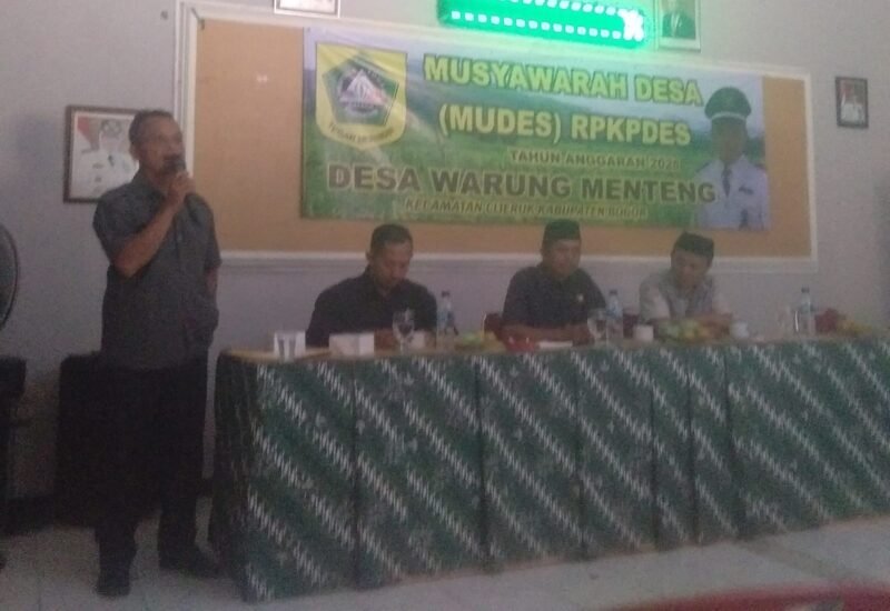 Musrenbang Warungmenteng kecamatan Cijeruk (Dok. APAKABARBOGOR/lip)