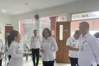 kunjungan Direktur Teknologi Informasi dan Kerja Sama (Dirtikers) Ditjenpas, Marselina Budiningsih di Rumah Tahanan (Rutan) Negara Kelas IIA Batam. (Dok. Wido)