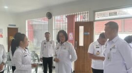 kunjungan Direktur Teknologi Informasi dan Kerja Sama (Dirtikers) Ditjenpas, Marselina Budiningsih di Rumah Tahanan (Rutan) Negara Kelas IIA Batam. (Dok. Wido)