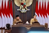 Presiden RI Prabowo Subianto memimpin rapat kabinet perdana di Istana Merdeka. (Dok. Tim Media Prabowo)

